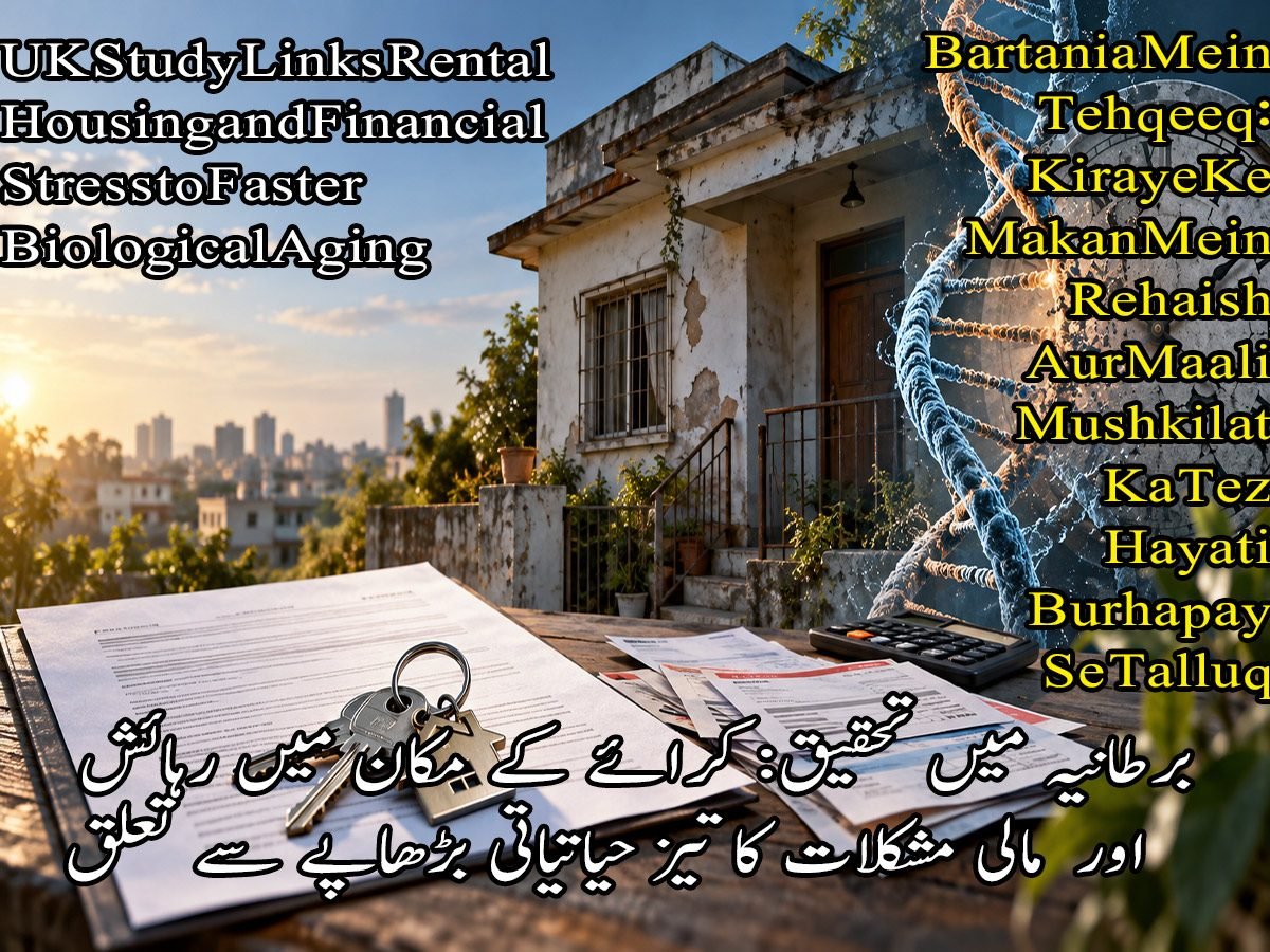 برطانیہ میں تحقیق: کرائے کے مکان میں رہائش اور مالی مشکلات کا تیز حیاتیاتی بڑھاپے سے تعلق